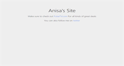 Desktop Screenshot of anisaali.com